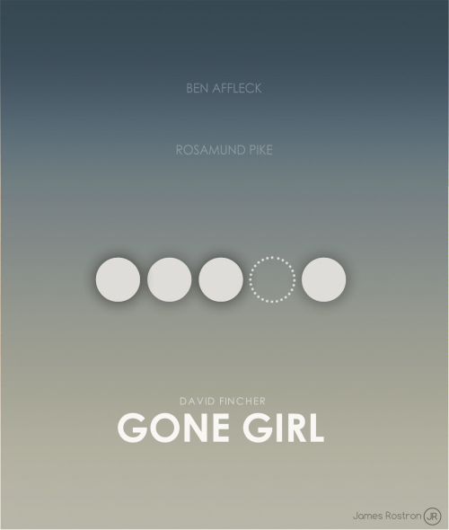 All 10 David Fincher movies represented in its own simplistic Movie Poster