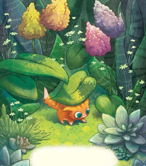 Lily&rsquo;s Lost Purr illustrated by Alena Tkach @alena.tkach #illustration #childrensbook #chi