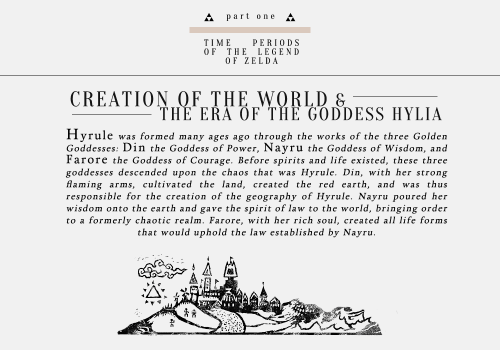 Time Periods Of The Legend Of Zelda I. The Creation Of The Land And The Sky ()This World Was Created