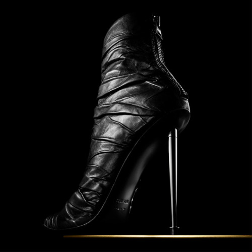 tomford: Draped leather boot with gunmetal zip and spike heel.tmfrd.co/NappaMidiBoot