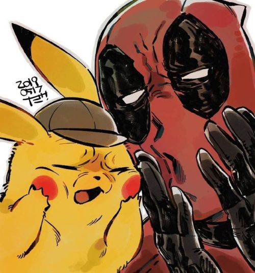 Deadpool and pikachu