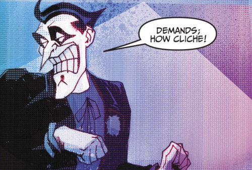 brianmichaelbendis:  Joker throughout the years by Jock & Lee Loughridge.From Adventures of Superman #40. 