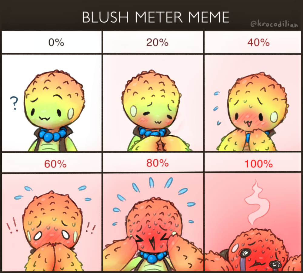 Drawing Meme Template Blush Meter Meme - Unpredictable Wallpaper
