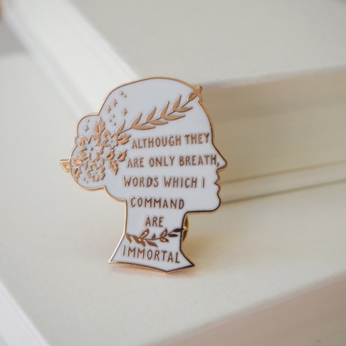 sapphoshands: sosuperawesome: Literary Enamel Pins, by Literary Emporium on Etsy See our ‘enam