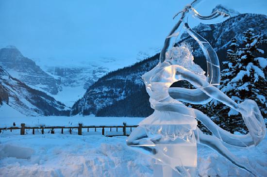 Ice Magic Festival, Banff, Canada (these are sculptures from the 2013 competition;