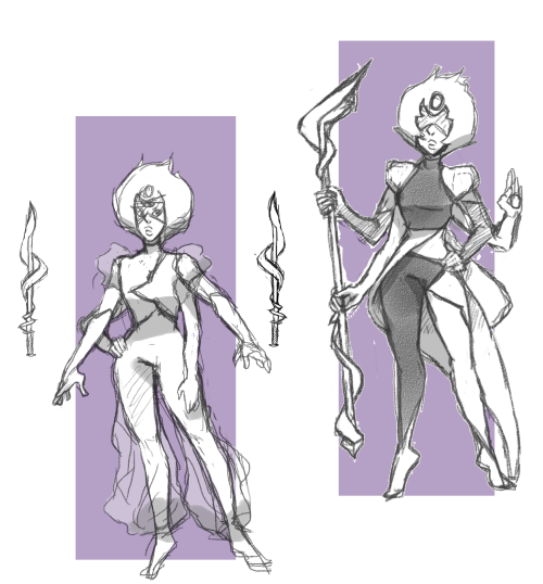 The First One Is What I Think Garnet Would Of Looked Like If She Had More Of Rubys Features... The Second