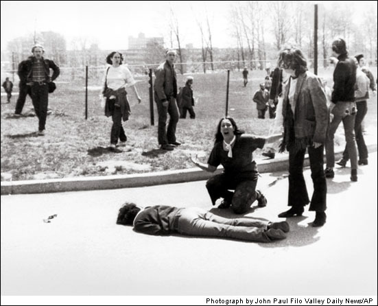 Student photographer John Filo won the Pulitzer for this photo; the event was also