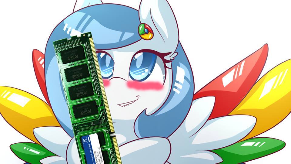 ask-googlechrome:random RAM love I found on derpibooru. First one is an edit of an