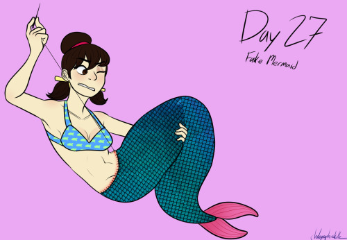 Goretober Day 27: Fake MermaidThis was an interesting prompt but it was fun to figure out