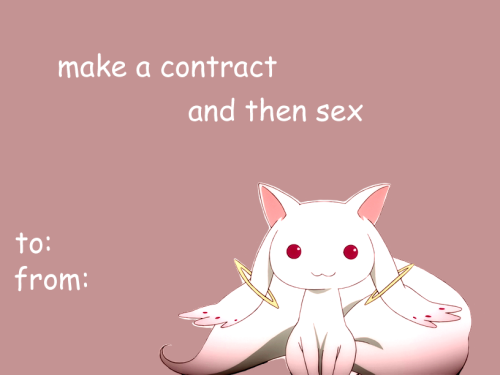 owldee:  kyubey valentines this has probably already been done but i had to 