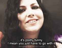 denying-the-truth:  Amy Lee talks about her falling on stage *CUTENESS* 
