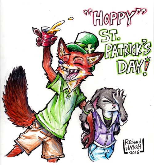 “Hoppy St. Patrick’s Day”Tsk tsk* No more for you, Nick…