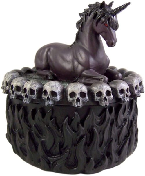 Evil Unicorn Trinket Box - get it here☠️ Best blog for dark fashion and lifestyle ☠️