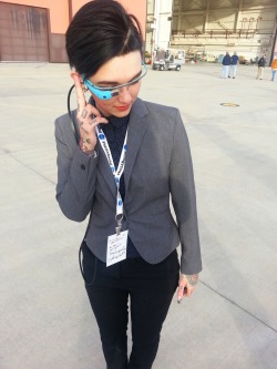 zubat:  Google Glass + suit + NASA badge