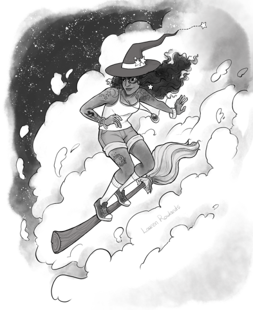 larndraws:Who needs waves when you can surf on the clouds? 