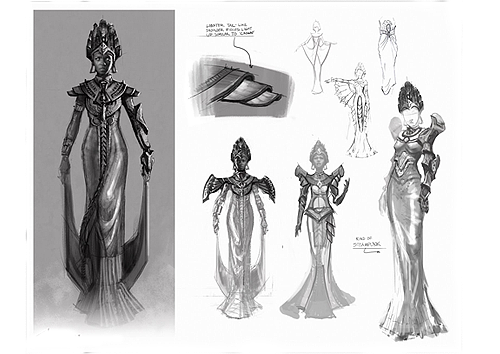anachronistique:crackerhell:Concept art for Janelle Monáe’s The ArchAndroid by Chad WeatherfordumYES