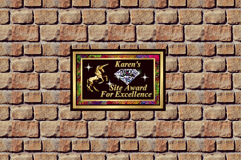 artofgeocities:Karen’s Site Award for Excellence