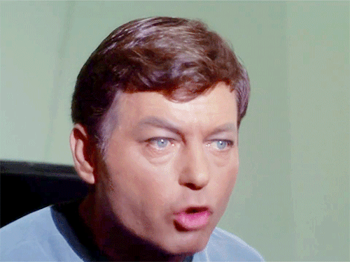 scaryassclowns:Spock + McCoy in “The Galileo Seven”