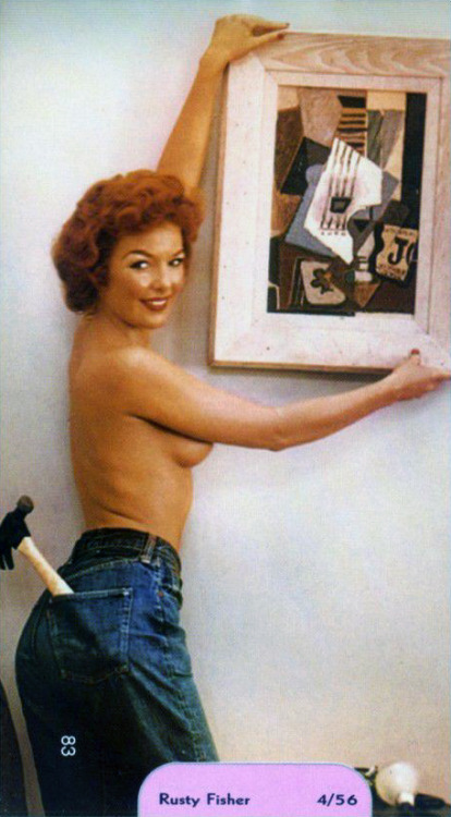 classicnudes:  Rusty Fisher, PMOM - April 1956, featured in Pocket Playmates 6, 1997