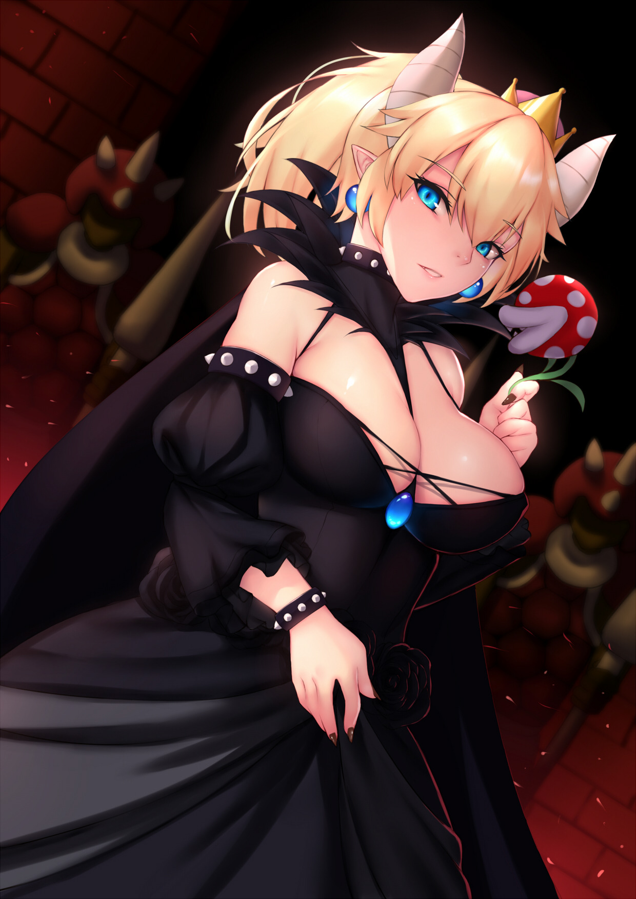 rarts:Amazing  Bowsette: Super Mario Brothers game digital art  [Artist: Genjung]