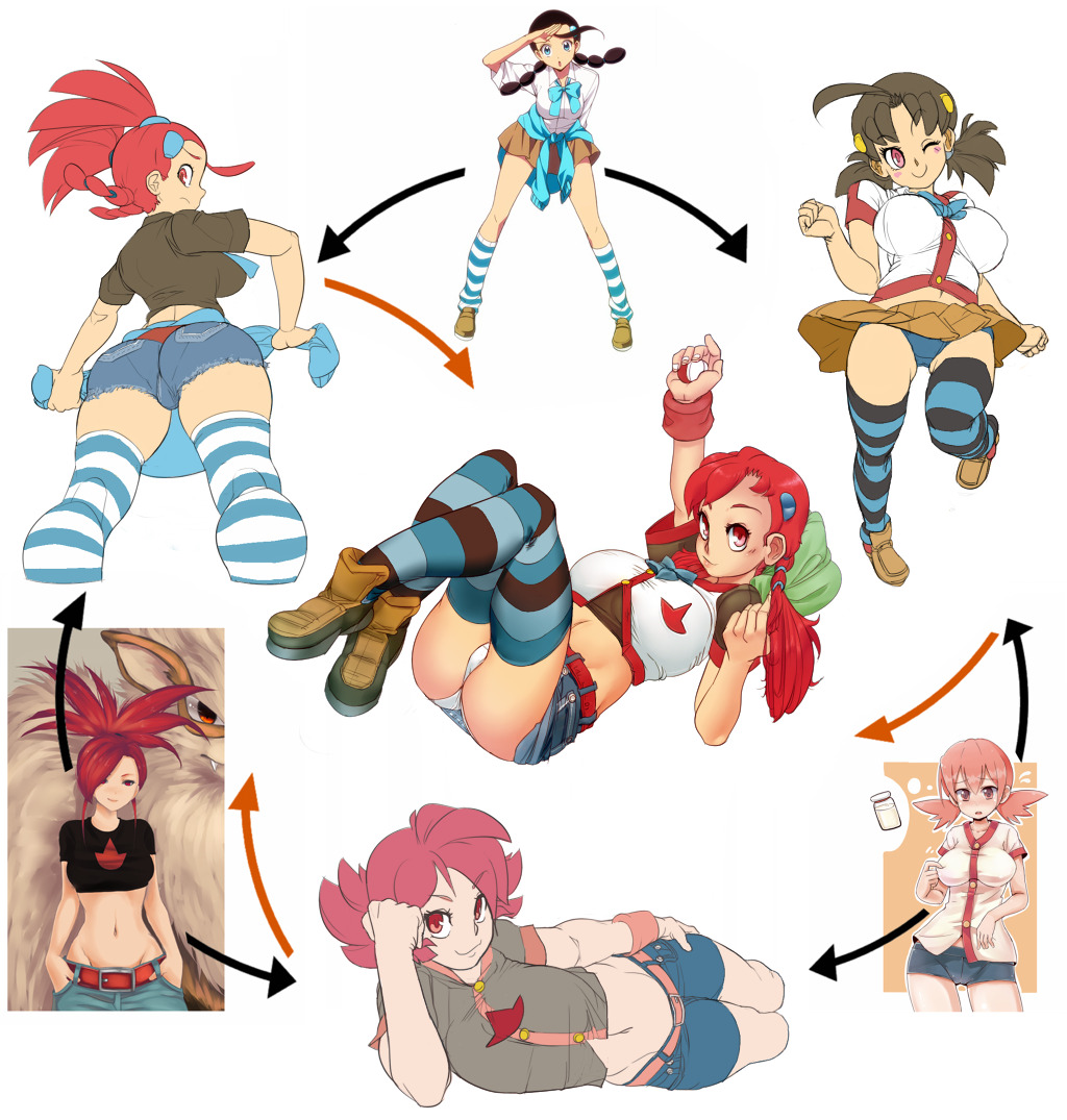 bellend08:  Whitney, Candace, Flannery fusion – old art reuploaded 