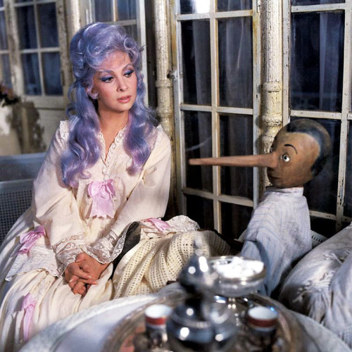 Gina Lollobrigida / production still from Luigi Comencini’s Le avventure di Pinocchio (1972), an Ita