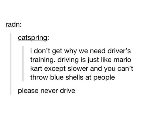 itsstuckyinmyhead: Mario Kart and Tumblr