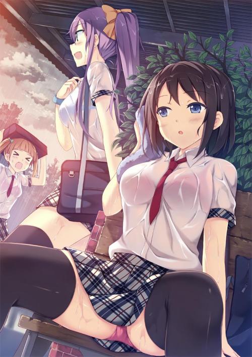 微エロ画像　下着が透けてる女の子の虹画像ください - がぞ～速報