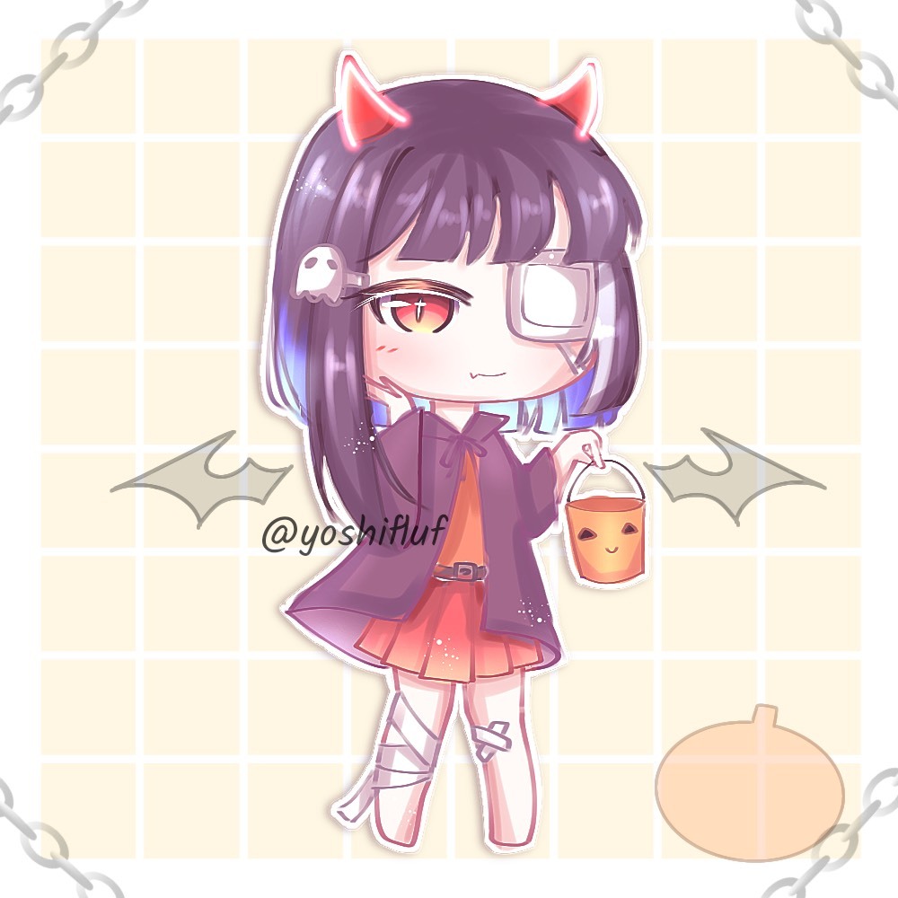 Gacha Club Halloween Party Edit Challenge on Picsart