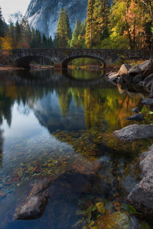 l0stship:  Yosemite- Bridge Across the Merced River by Larry Marshall Photography