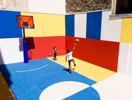 Pigalle x Nike  Color Block Basketball Court