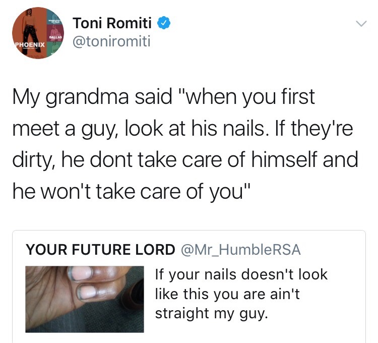 chrissongzzz:  Word.  Show me a nigga with hands and nails that dirty and I&rsquo;ll