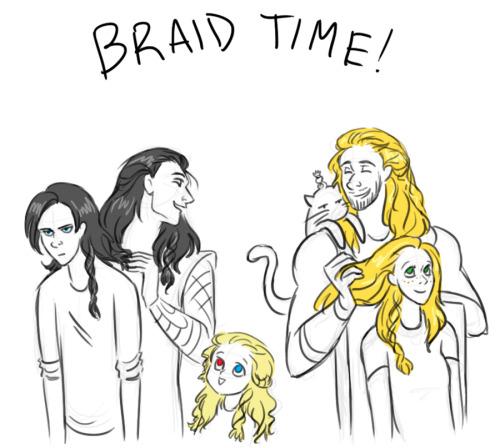 ask-the-odd-family-from-asgard:all the braidshttp://ask-the-odd-family-from-asgard.tumblr.com/