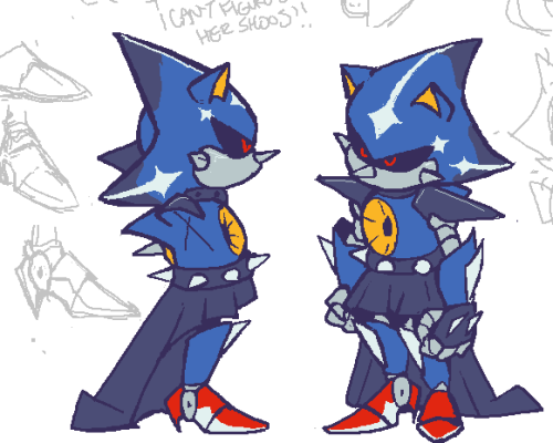 Classic and Modern Neo Metal Sonic (Time Eater) by tulf42 on DeviantArt