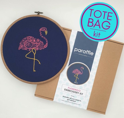 sosuperawesome:DIY Embroidered Tote Bag KitsParaffle on Etsy