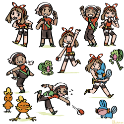 katribou:  some fun hoenn doodles as i plod