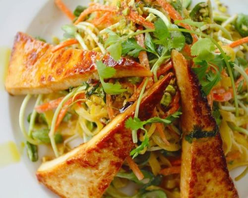 Thai Veggie Noodles w/Glazed Tofu from my 20 recipe 15-Minute Meals plant-based 7 Day Challenge vide