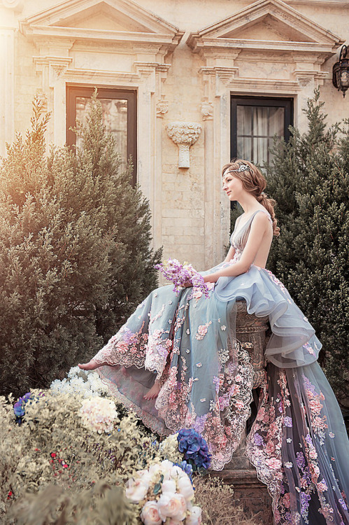 inkxlenses:Dreamy Floral Gown (Bella by 凱瑟琳婚紗攝影 Cathering Wedding)