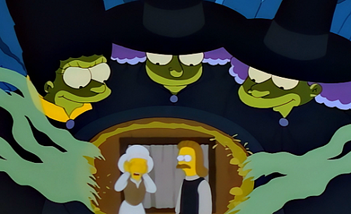 pierppasolini:Brothers and sisters there is still a witch among us! The Simpsons - S09E04 - Treehous