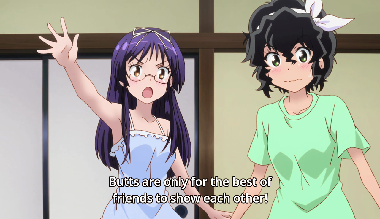 And the old Butler who gets to lurk around them. That was a thing in this anime.