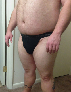 rangercub:  chubbyaddiction:  frodizzlecub:  nickthegeekbear:  I’m not a fan of the brand name, but it’s a very comfortable jock and the price was great. =D I suppose this could also work as a Tushy Thursday post, even though I have another image