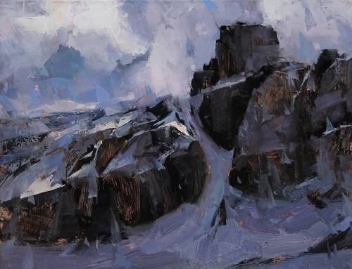 Tibor Nagy (Slovakian, b. 1963, Rimavská Sobota, Slovakia) - The Mountain, Paintings: Oil on Linen