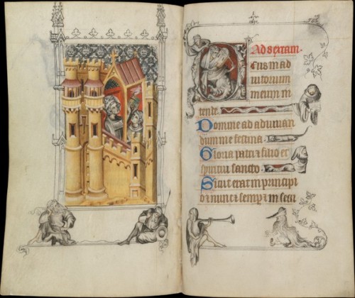 met-cloisters:The Hours of Jeanne d'Evreux, Queen of France by Jean Pucelle, Metropolitan Museum of 