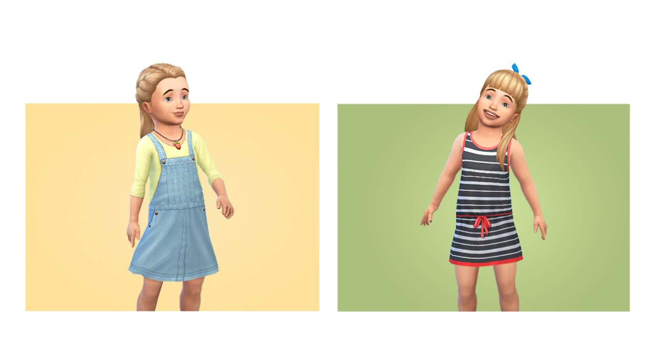 Simmingbee — 🌻 Toddler Stuff Recolors 🌻 (and one dress from