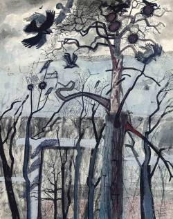 thunderstruck9:  Edward Bawden (British, 1903-1989), The Rookery, 1954. Gouache, ink and pencil, 56.5 x 45 cm. 