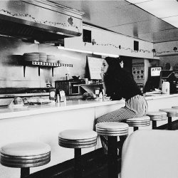 great-concavity:  Taylor Lashae looking very retro-50s in a Texas diner