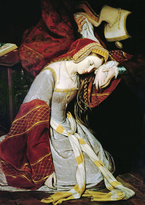 lunakays-blog: Anne Boleyn in the Tower by Édouard Cibot, 1835.