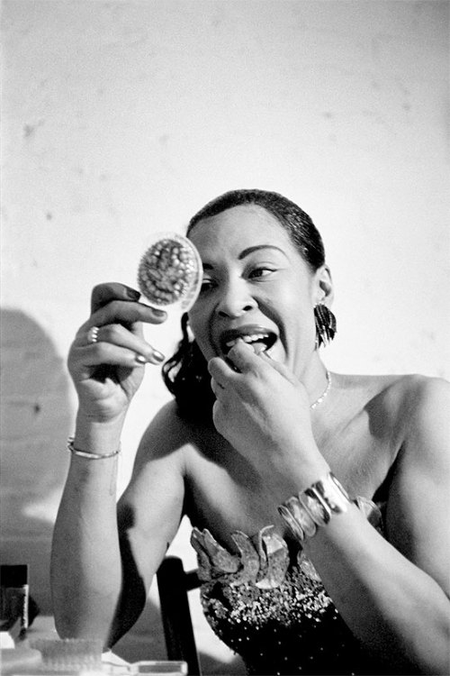 hennyproud:Never before seen photographs of Billie Holiday during her week-long engagement at the Su