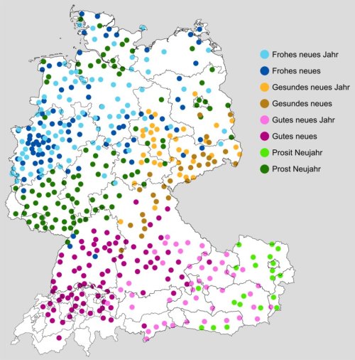einzigartigkeit:sprachtraeume:thelandofmaps:How to wish someone a happy new year in German [1027x104