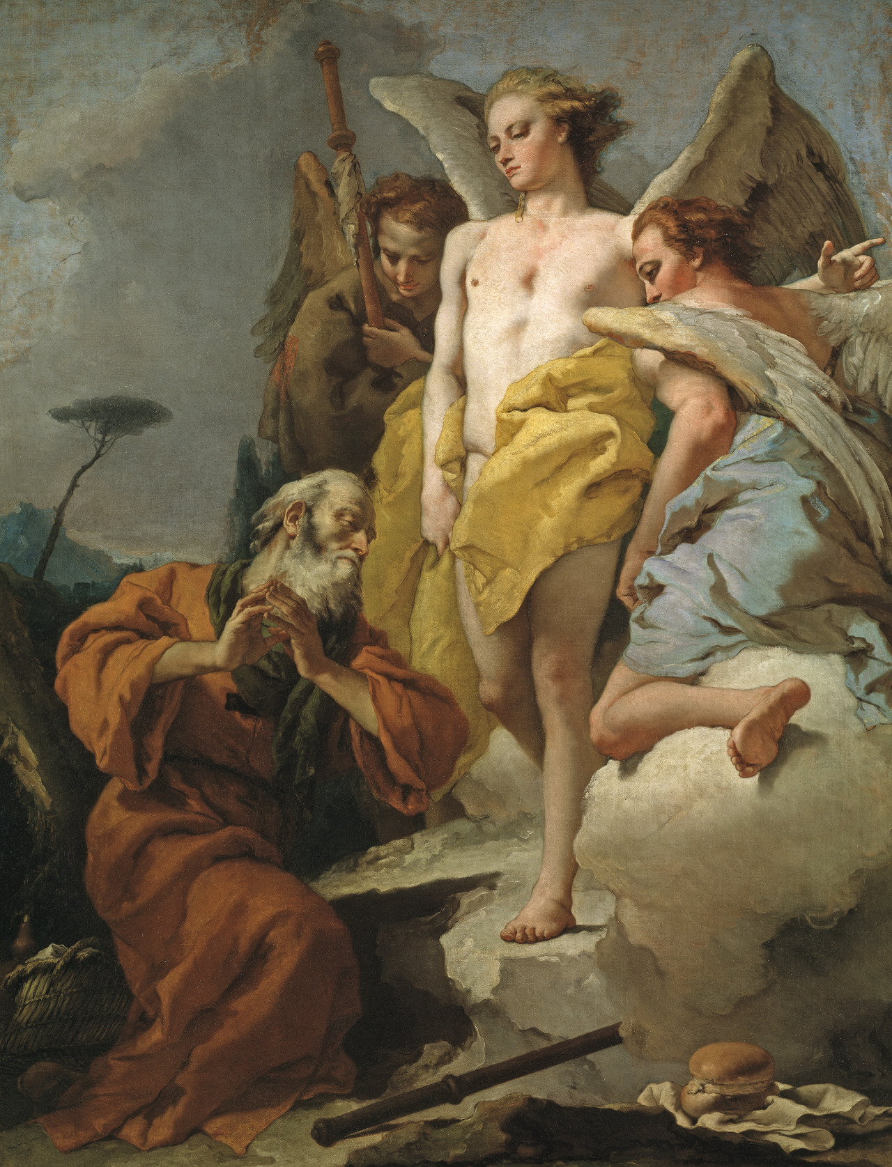kecobe:  Giovanni Battista Tiepolo (Italian; 1696–1770)Abraham and the Three AngelsOil
